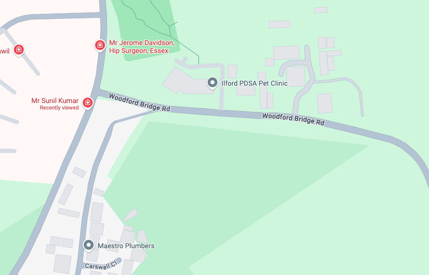 Map showing the proposed clubhouse location at Beal High School, Woodford Bridge Road, Ilford IG4 5LP