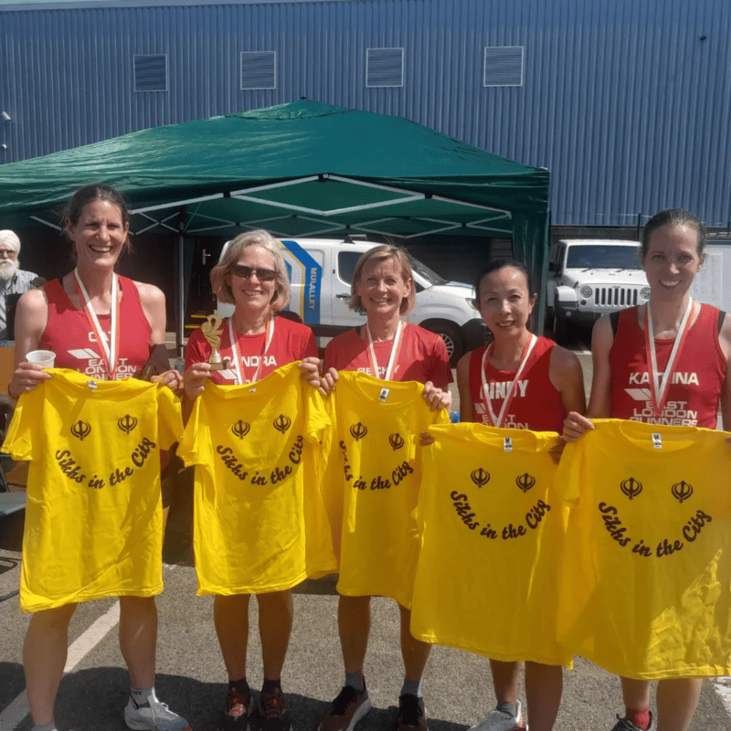 Lifetime members celebrating a race finish